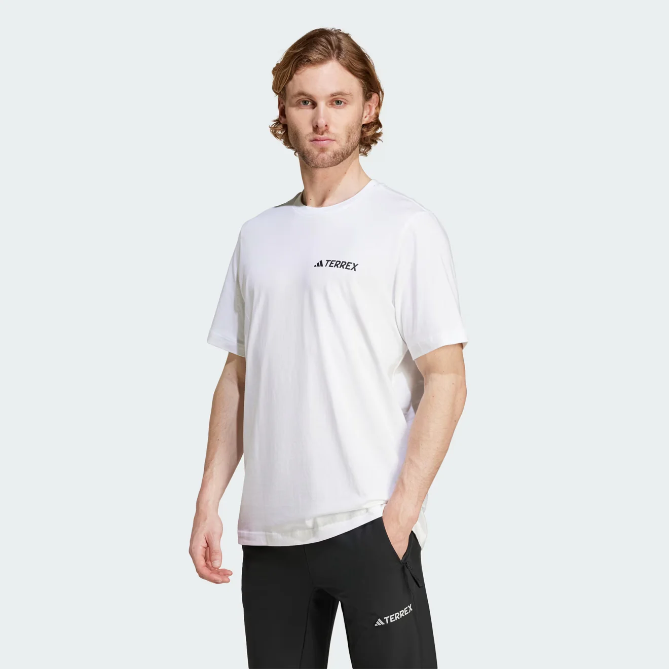 Adidas Terrex Mountain Graphic T-Shirt White - Image 3