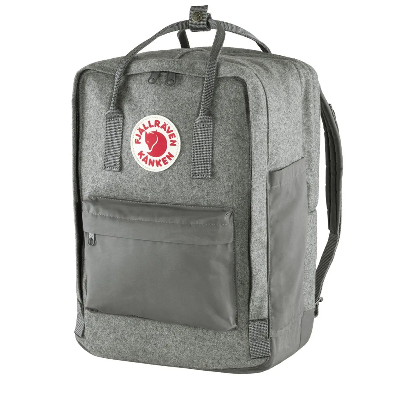 Fjallraven Kanken Re-Wool Laptop 15 Granite Grey - Image 3