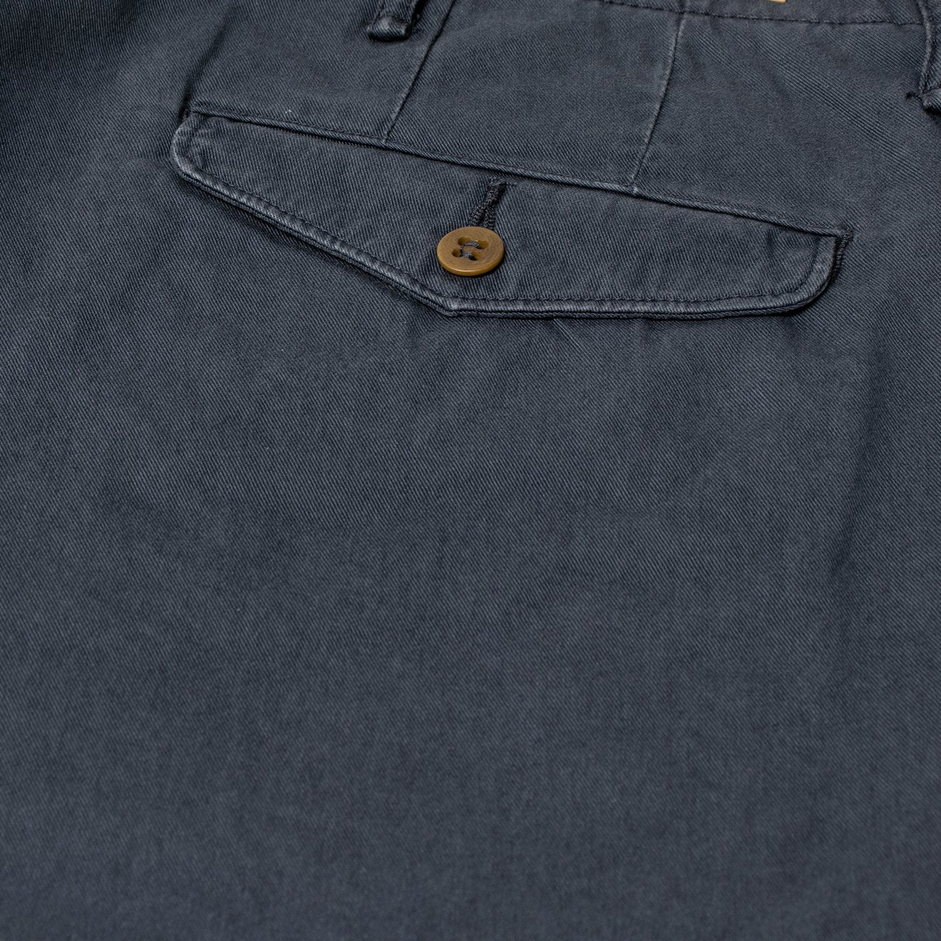 RRL by Ralph Lauren Officers Flat Front Chino Navy - Image 5